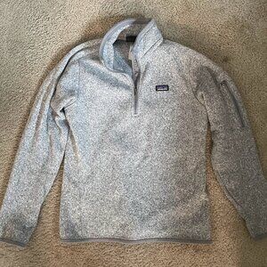 PATAGONIA Women's Extra Small (XS) Gray Better Sweater 1/4 Zip - Style 25618